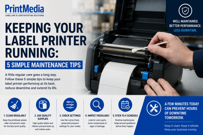 Keeping Your Label Printer Running: 5 Simple Maintenance Tips
